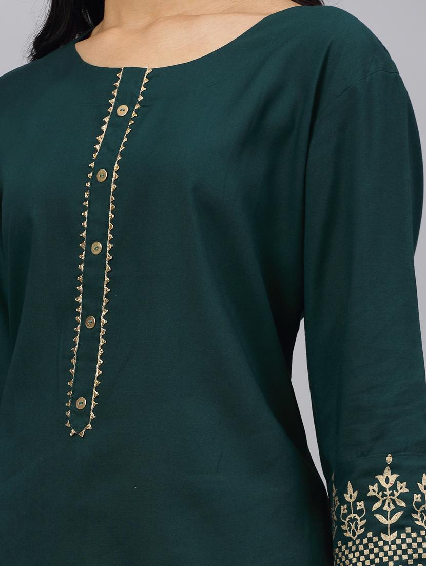 green rayon suit set - 19157492 - Standard Image - 3