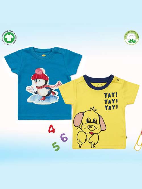 girls pack of 2 printed regular tee - 19157752 - Very Small Image - 1