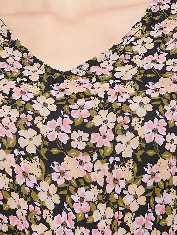women's fit & flare floral dress - 19159954 - Standard Image - 3