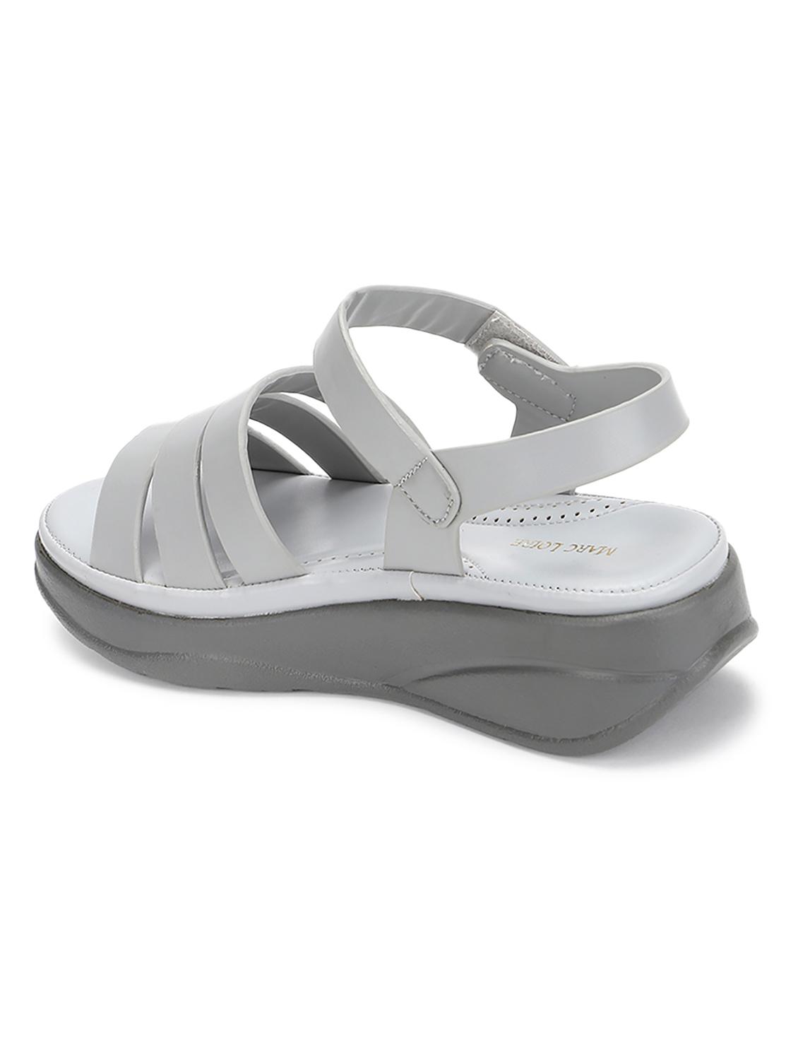 women grey ankle strap sandal - 19164349 - Zoom Image - 3