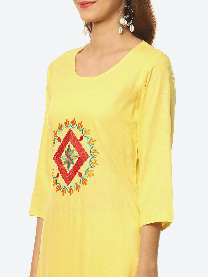 women's straight kurta - 19169442 - Standard Image - 4