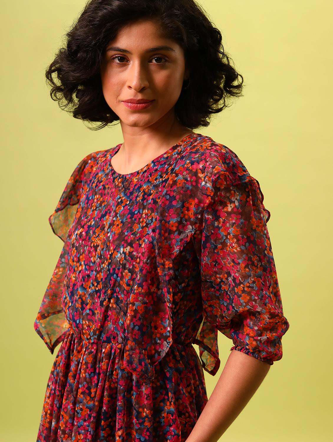 women's tiered floral dress - 19180002 - Zoom Image - 4