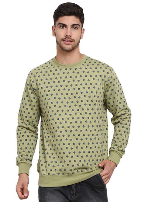 men all over print long sleeve regular fit sweatshirt - 19196442 - Very Small Image - 1