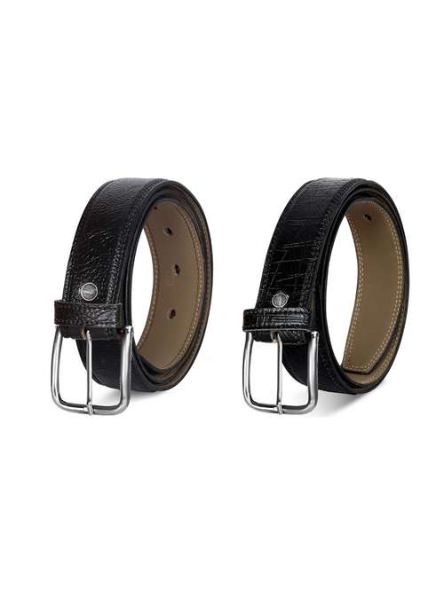 pack of 2 leatherette belt - 19227120 - Very Small Image - 1