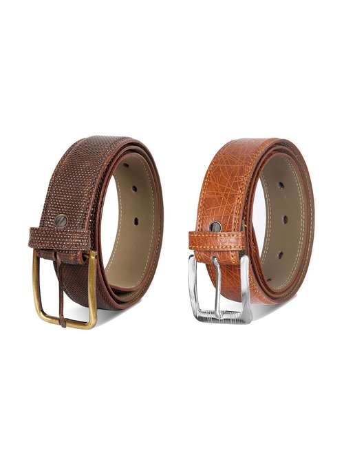 combo pack of multi colored leatherette belts - 19228458 - Very Small Image - 1