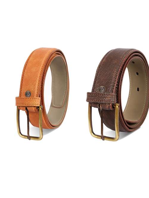 pack of 2 leatherette belts - 19230516 - Very Small Image - 1