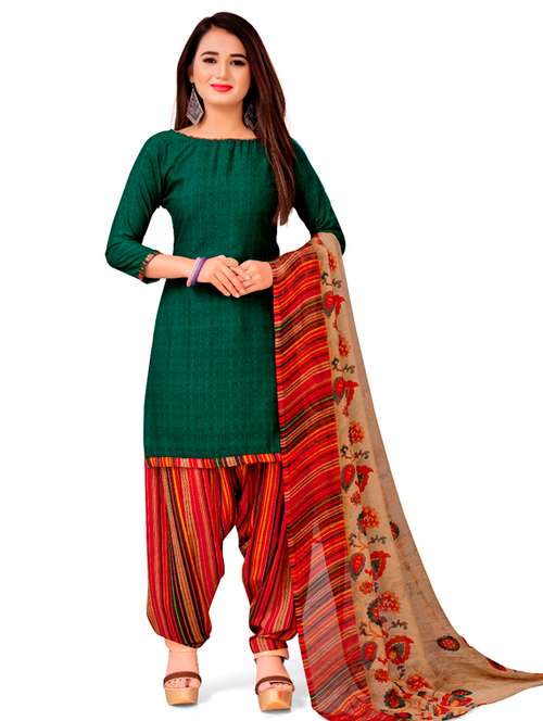 printed unstitched suit set - 19283961 - Very Small Image - 1