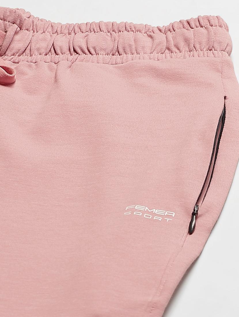 pink solid track pant - 19285116 - Zoom Image - 5