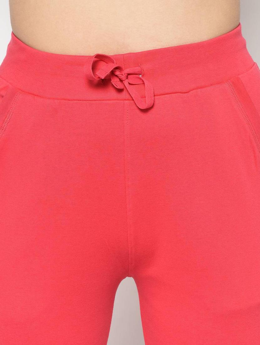 coral cotton blend track pant - 19285179 - Standard Image - 3