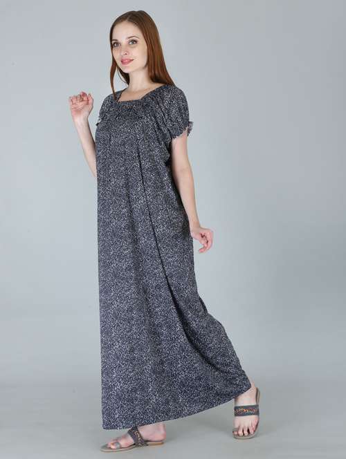 women black printed nighty - 19295337 - Very Small Image - 1