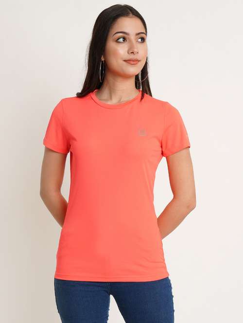 women's plain round neck t-shirt - 19298334 - Very Small Image - 1