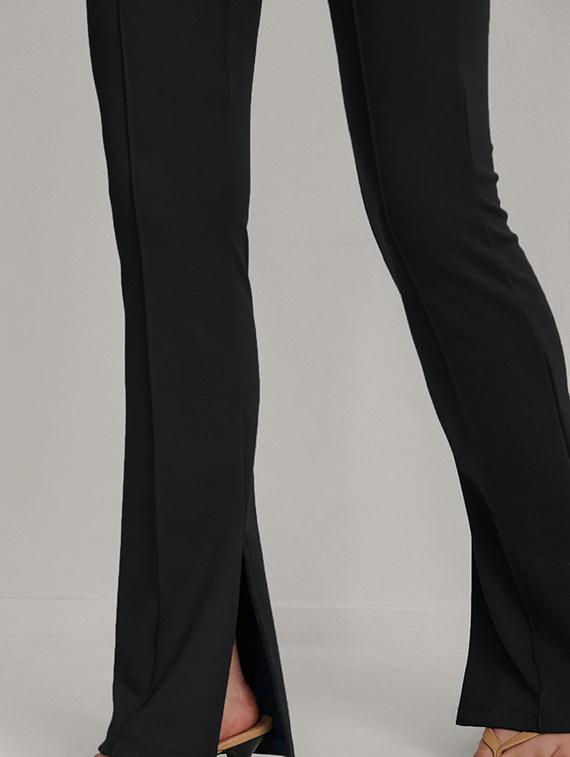 women solids bootcut trousers - 19314225 - Standard Image - 4