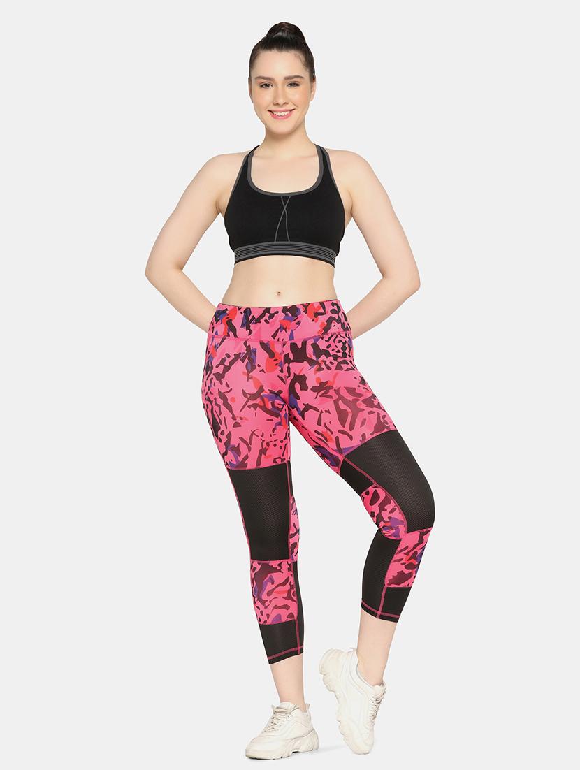 pink high rise yoga pants - 19328672 - Zoom Image - 3