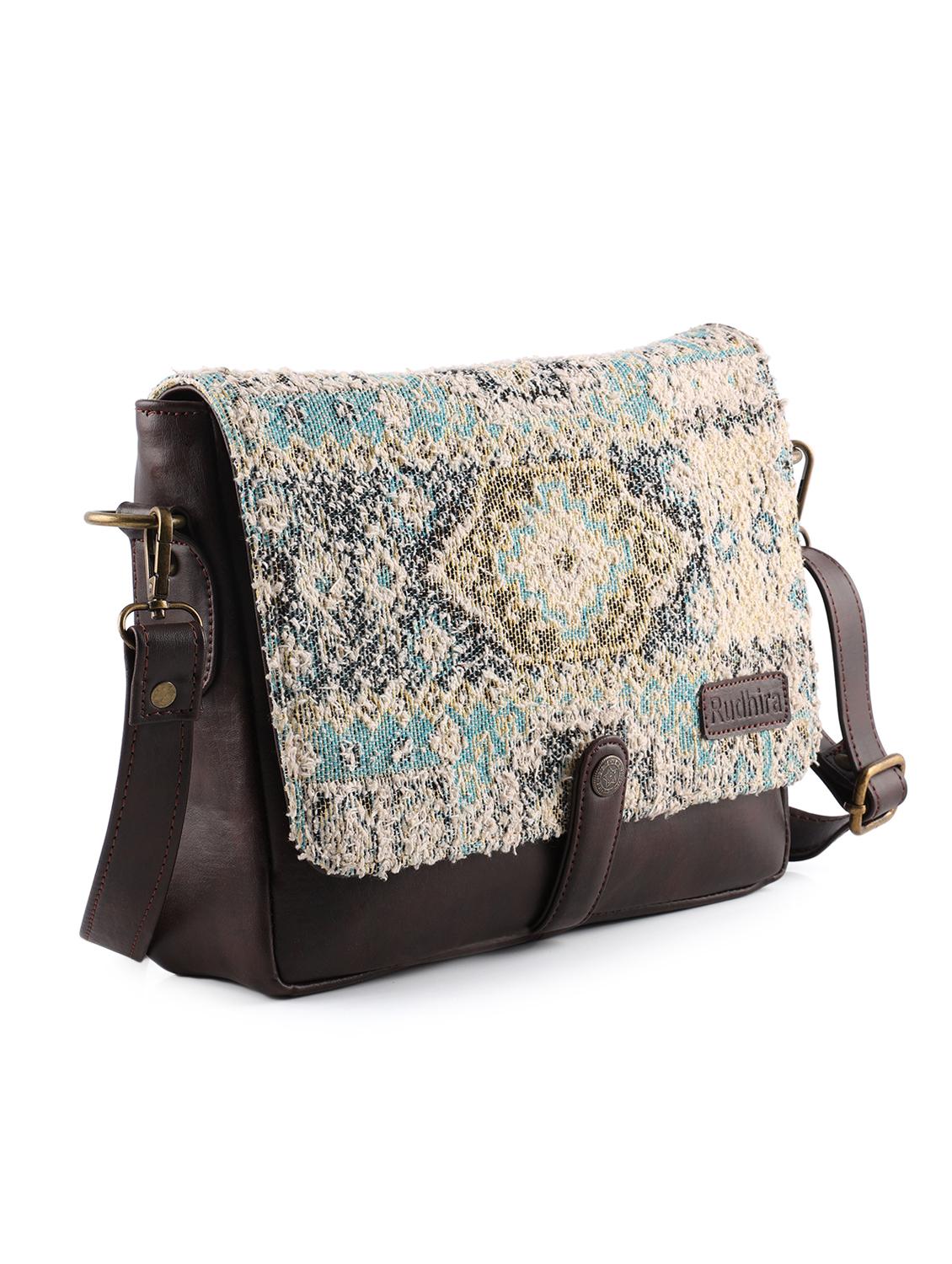 multi colored cotton sling bag - 19335194 - Standard Image - 3
