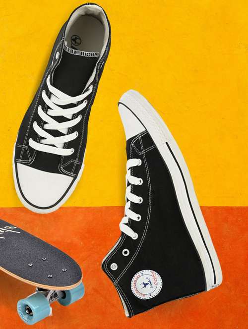 men solid lace up sneaker - 19349124 - Very Small Image - 1