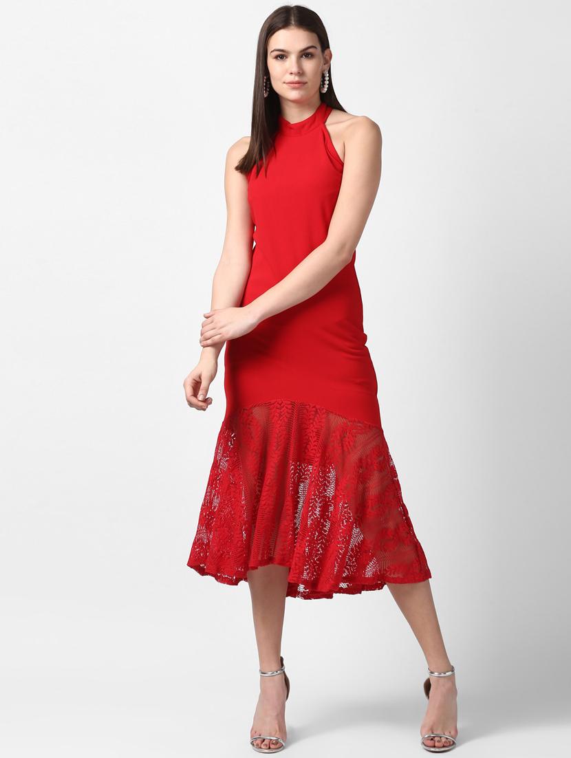 women's fit & flare midi dress - 19371338 - Zoom Image - 3