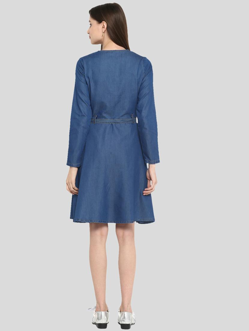 women's solid dress - 19371419 - Zoom Image - 4