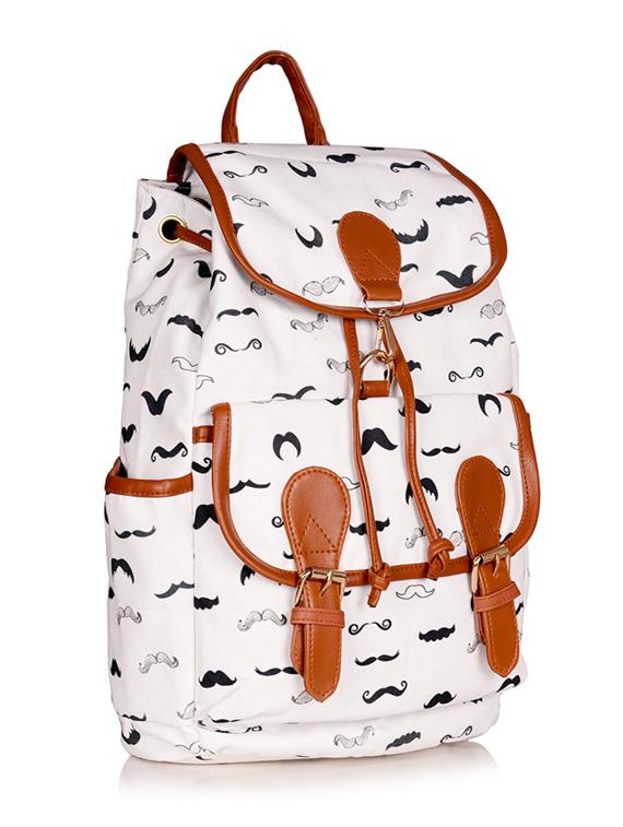 white canvas regular backpack - 19406493 - Zoom Image - 3