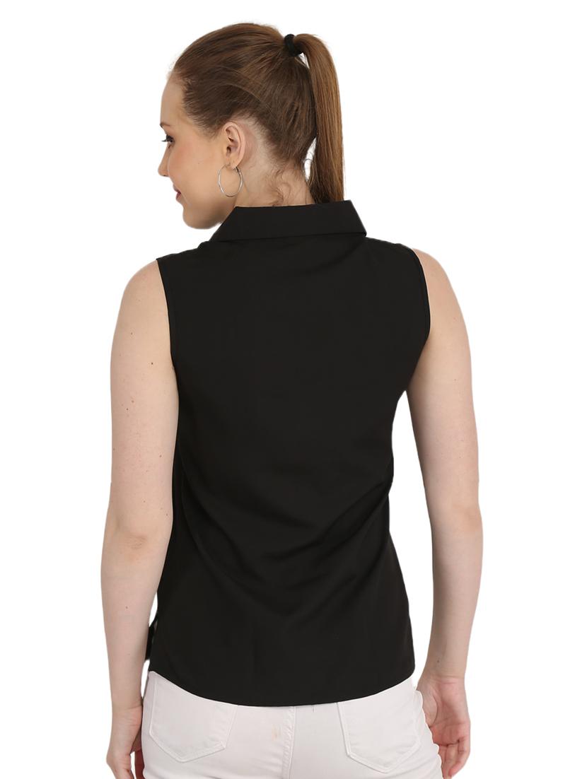 women's straight collared top - 19409649 - Zoom Image - 2