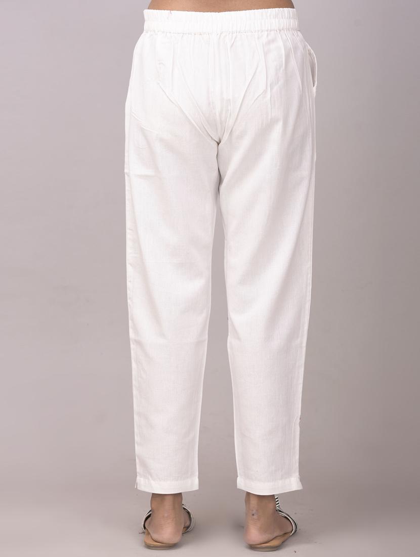 women solid cigarette pant - 19415852 - Standard Image - 2