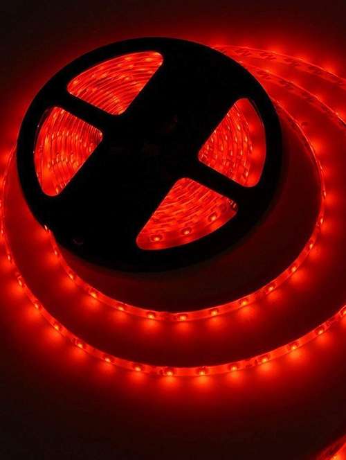 rsct 4 meter 2835 led light non waterproof led strip fall ceiling light for diwali with adaptor/driver 60 led/meter ( red) - 19435246 - Very Small Image - 1