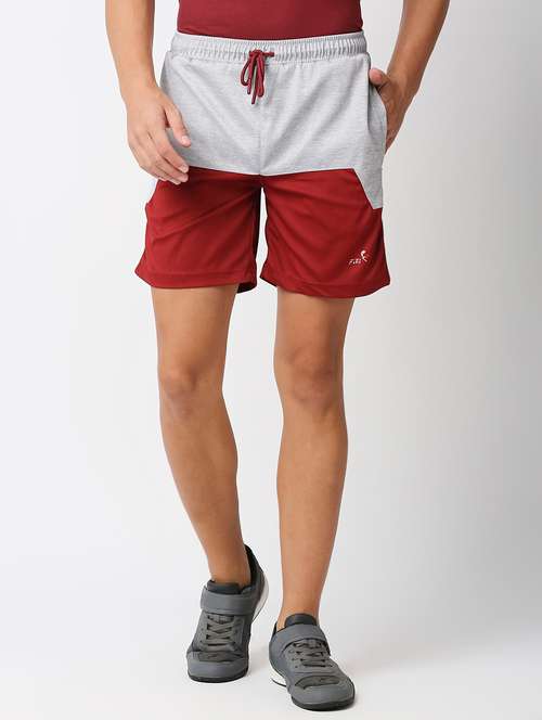 color block polyester shorts - 19473073 - Very Small Image - 1