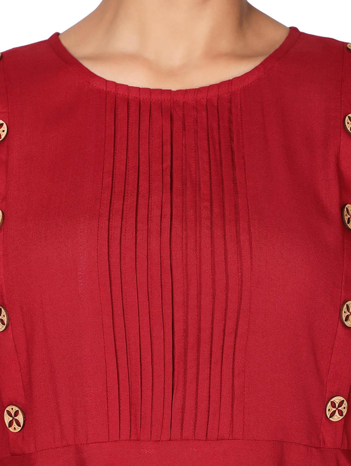 round neck asymmetric tunic - 19475186 - Standard Image - 5