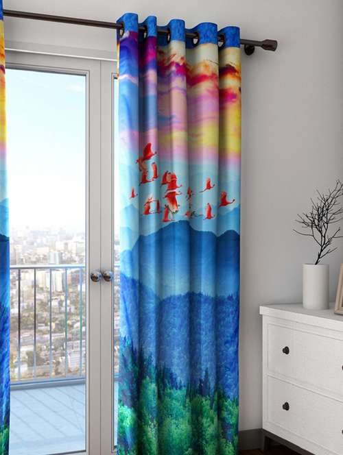 swayam printed long curtain - 19479054 - Very Small Image - 1