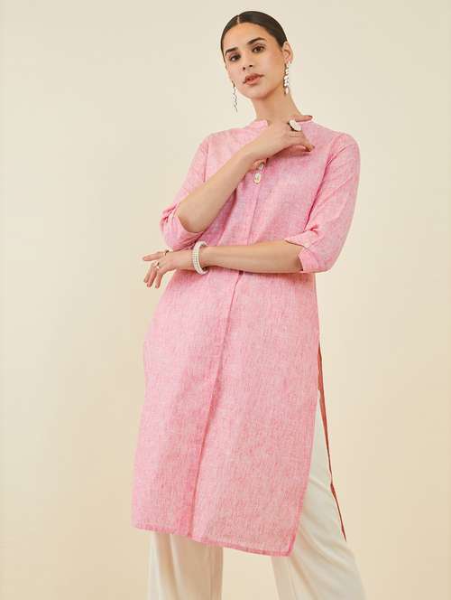 women's straight kurta - 19485856 - Very Small Image - 1