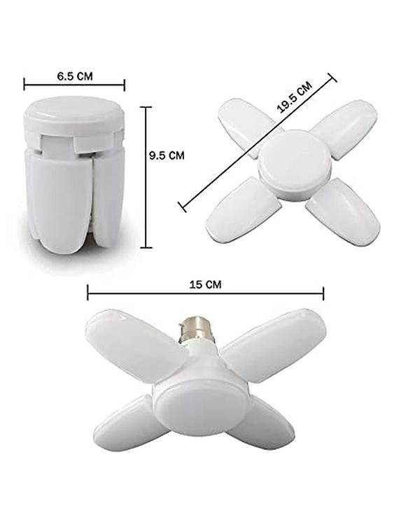 rsct white led b22 foldable 4 leaf fan ceiling light with angle adjustable 25w ac 160 - 265 v - 19487113 - Standard Image - 3
