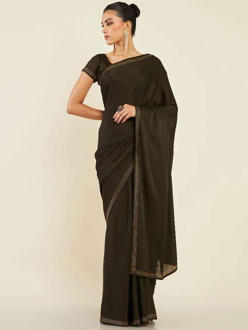 women's embellished saree - 19496515 - Very Small Image - 1