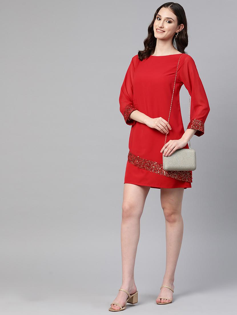 women's layered mini dress - 19522620 - Zoom Image - 3