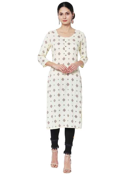 women's straight kurta - 19555809 - Very Small Image - 1