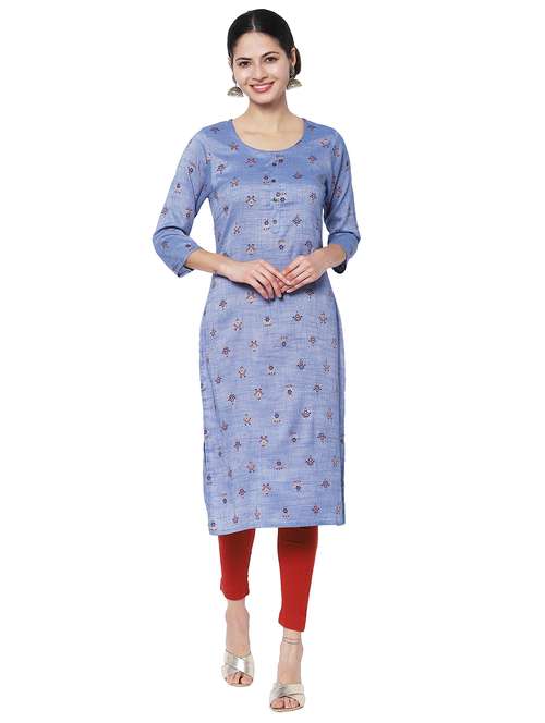 women's straight kurta - 19555810 - Very Small Image - 1