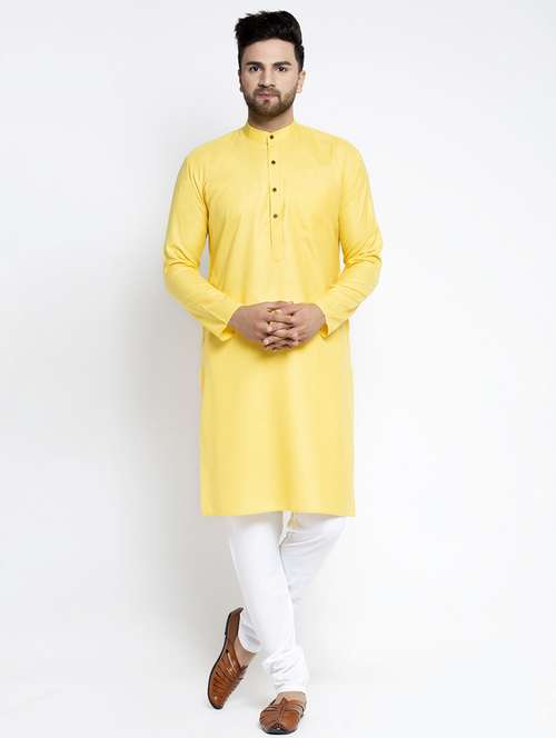 lemon kurta pyjama ethnic wear set - 19579391 - Very Small Image - 1