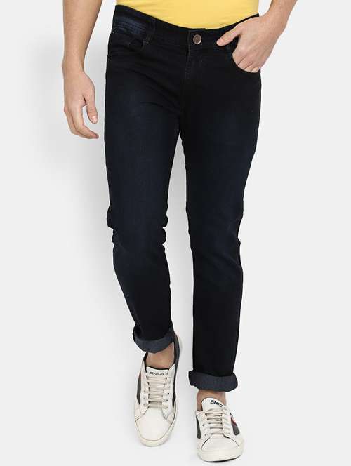 mens slim fit plain jeans - 19596509 - Very Small Image - 1