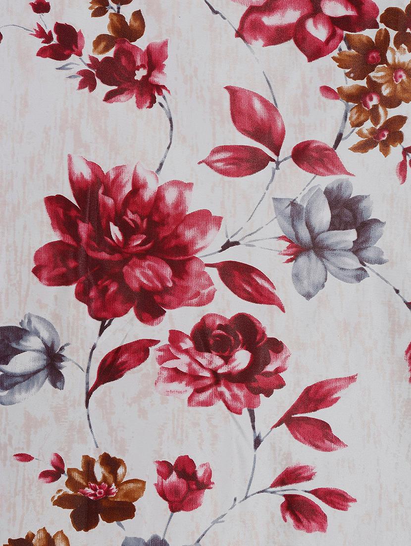 home sizzler 2 piece windflower floral eyelet polyester door curtains - 19643290 - Standard Image - 4