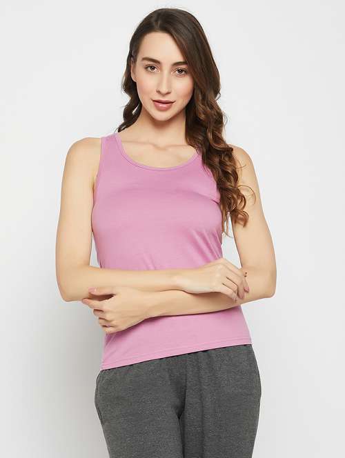 scoop neck solid tank top - 19648857 - Very Small Image - 1