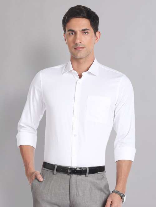 mens self design formal shirt - 19648963 - Very Small Image - 1