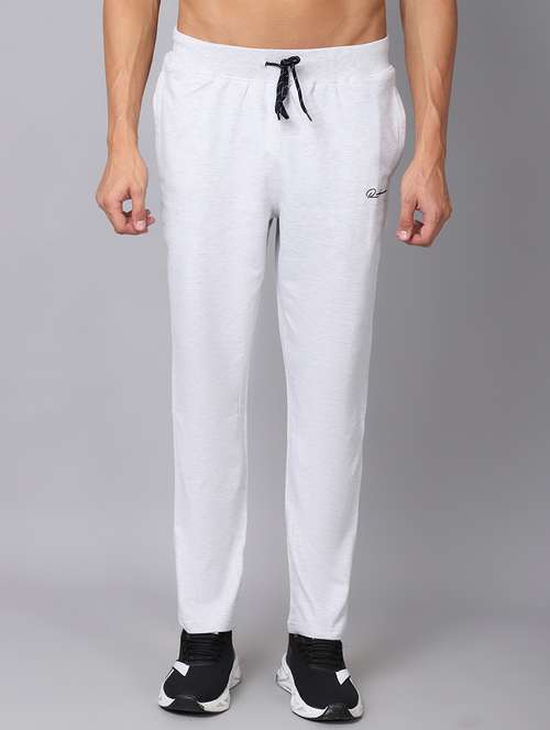 grey solid track pant - 19657008 - Very Small Image - 1