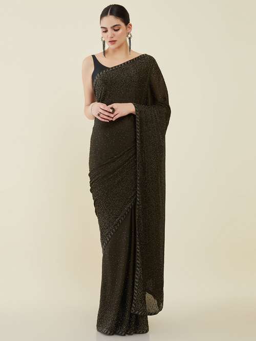 women's embellished saree - 19659506 - Very Small Image - 1