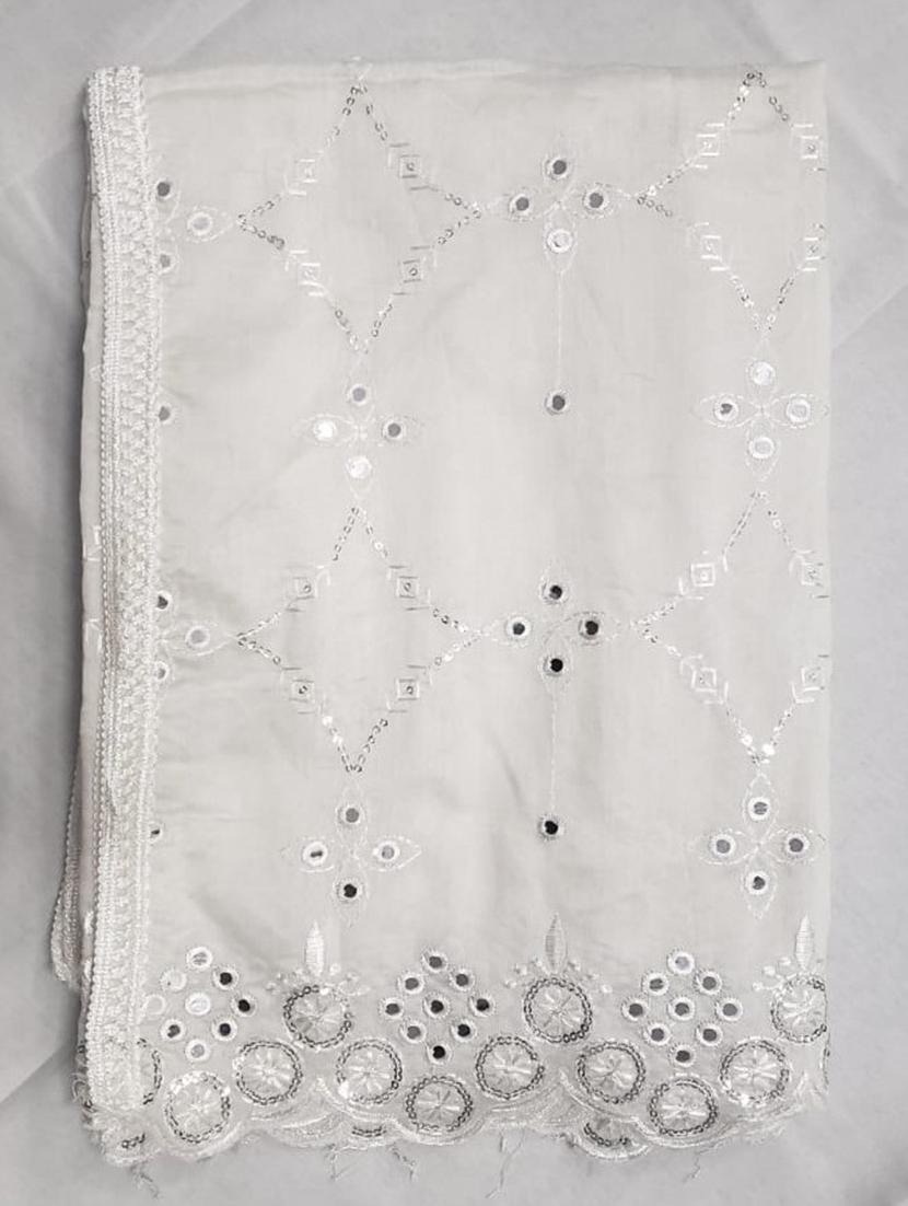 self design embroidered dupatta - 19662938 - Zoom Image - 5