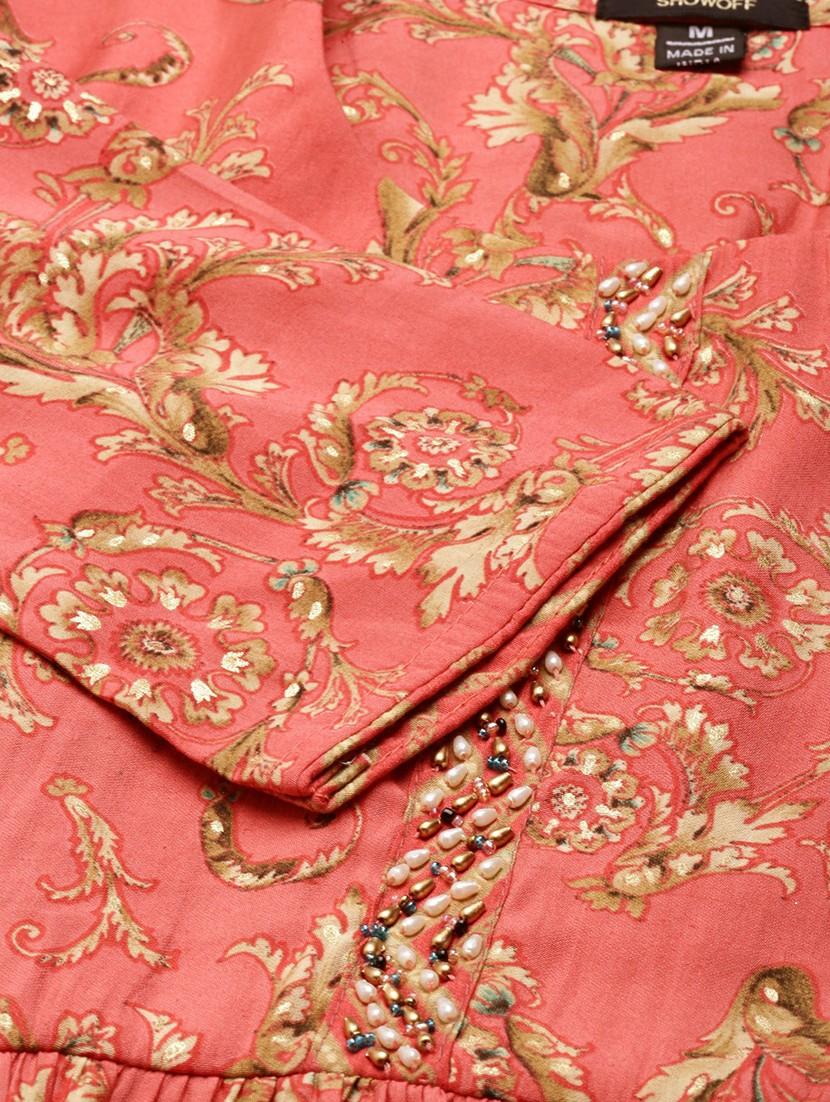 women floral round neck kurta pant set - 19664958 - Zoom Image - 6
