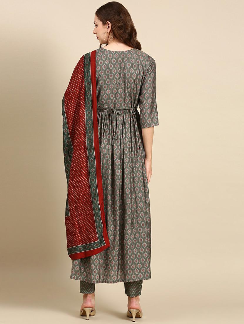 women printed kurta pant set - 19664963 - Zoom Image - 3
