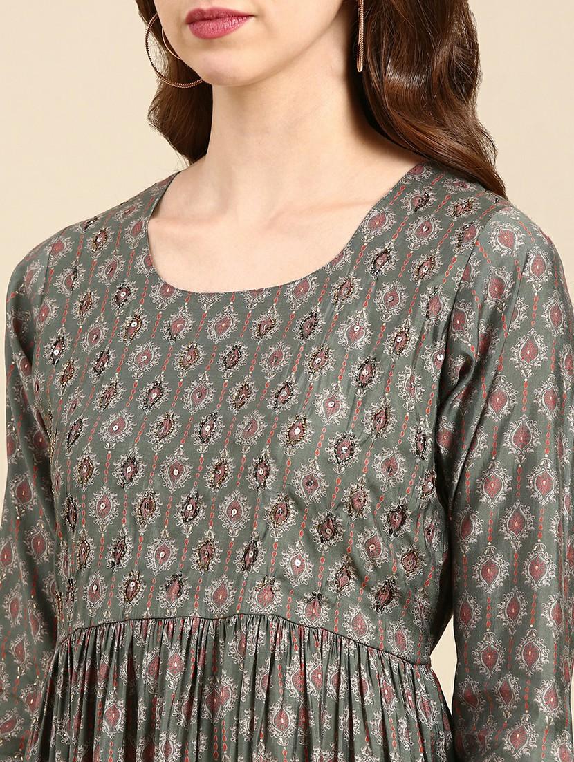 women printed kurta pant set - 19664963 - Standard Image - 5
