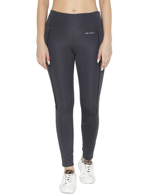 grey solid full length jegging - 19689059 - Very Small Image - 1