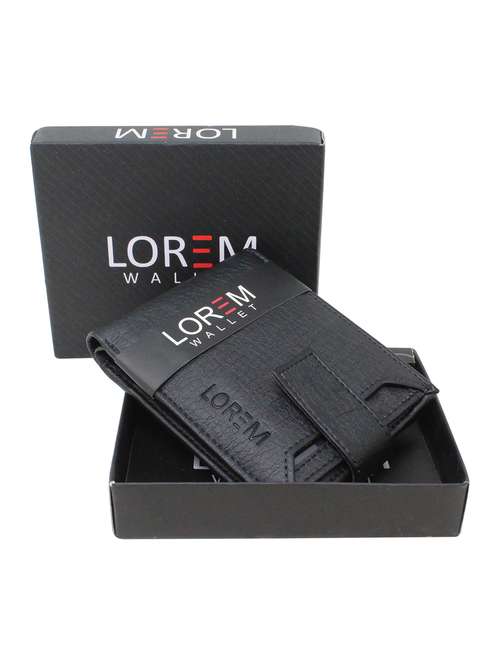 black leatherette wallet - 19690850 - Very Small Image - 1