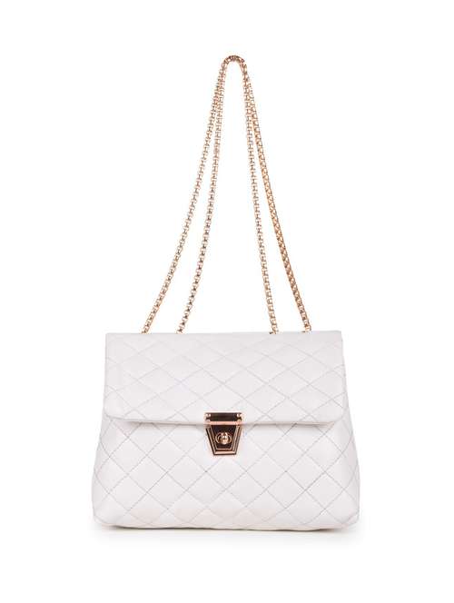 white leatherette (pu) sling bag - 19695792 - Very Small Image - 1