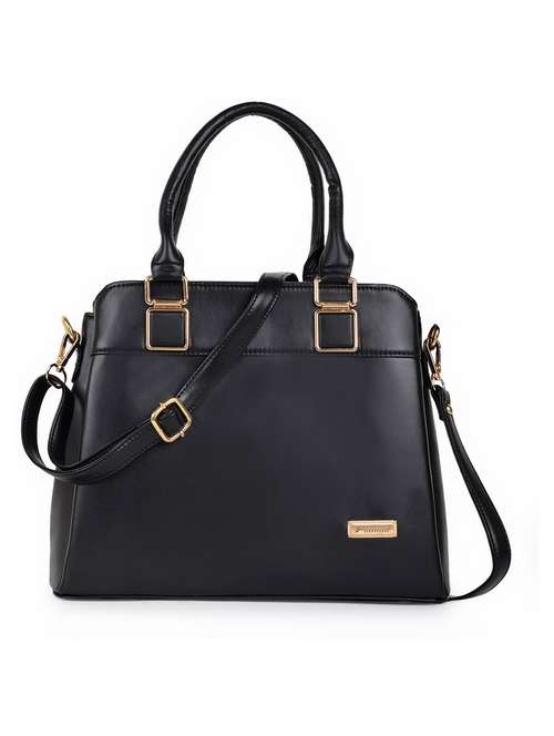black leatherette (pu) handbag - 19695900 - Very Small Image - 1