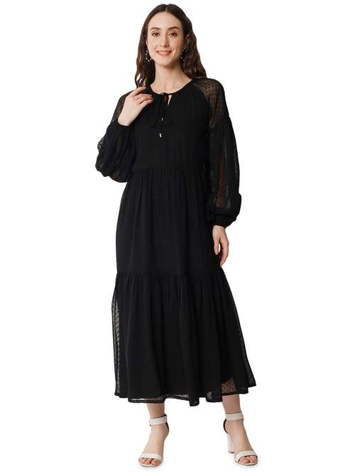 women's tiered dress swiss dots dress - 19743052 - Very Small Image - 1